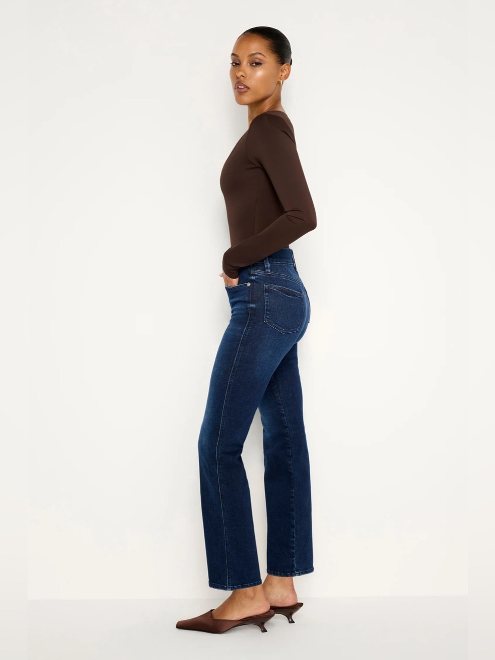 Always Fits Good Curve Straight Jeans